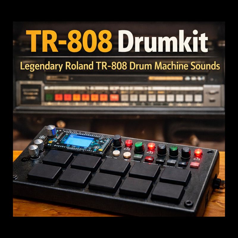 Flash TR-808 Drumkit OLED preview